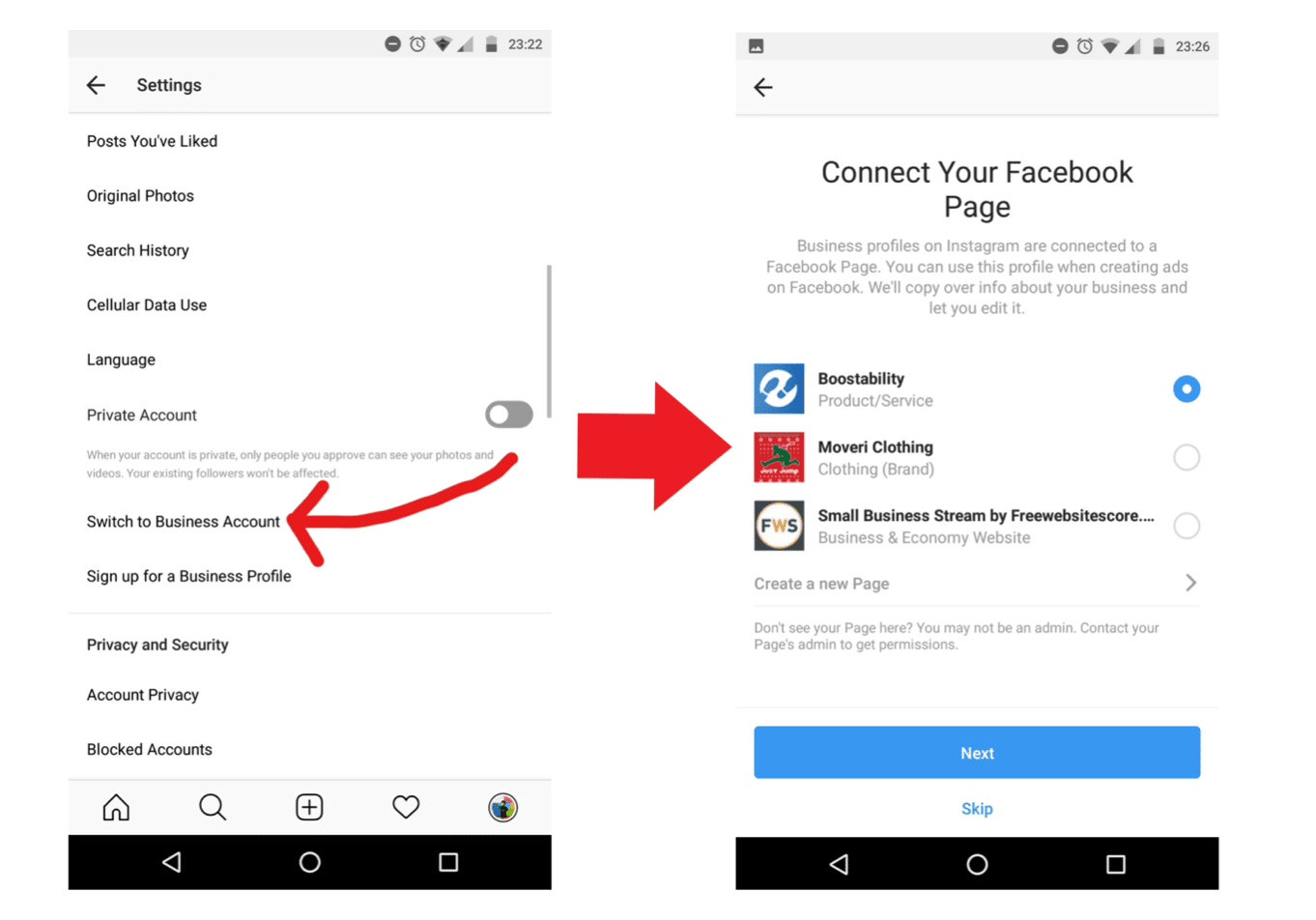 Facebook business settings changes for Woo Commerce Instagram integration