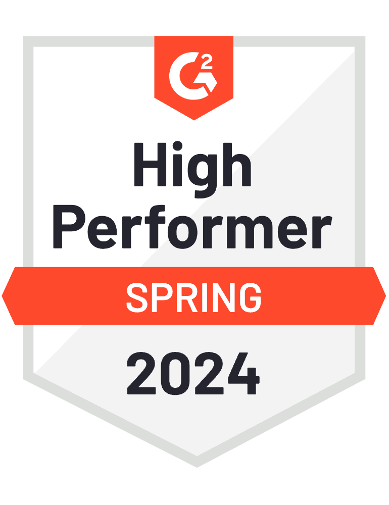 G2 Badge - High Performer - Spring 2024