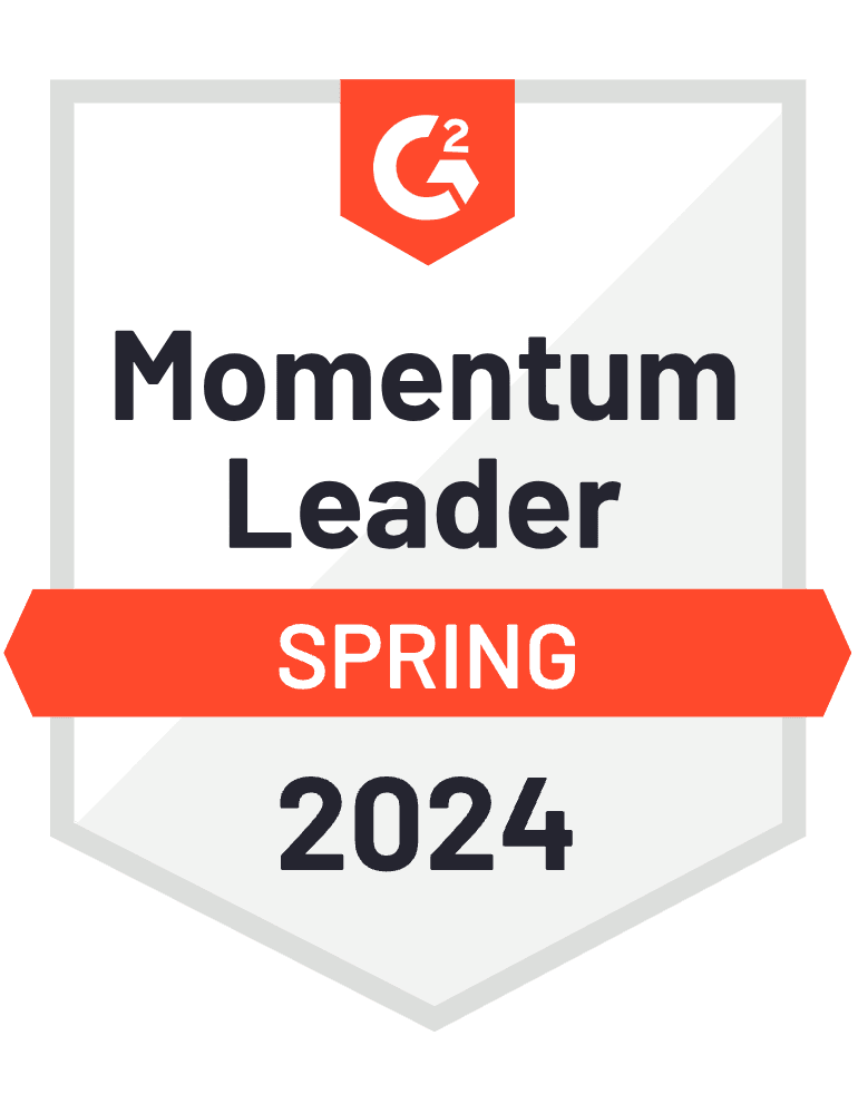 G2 Badge - Momentum Leader - Spring 2024