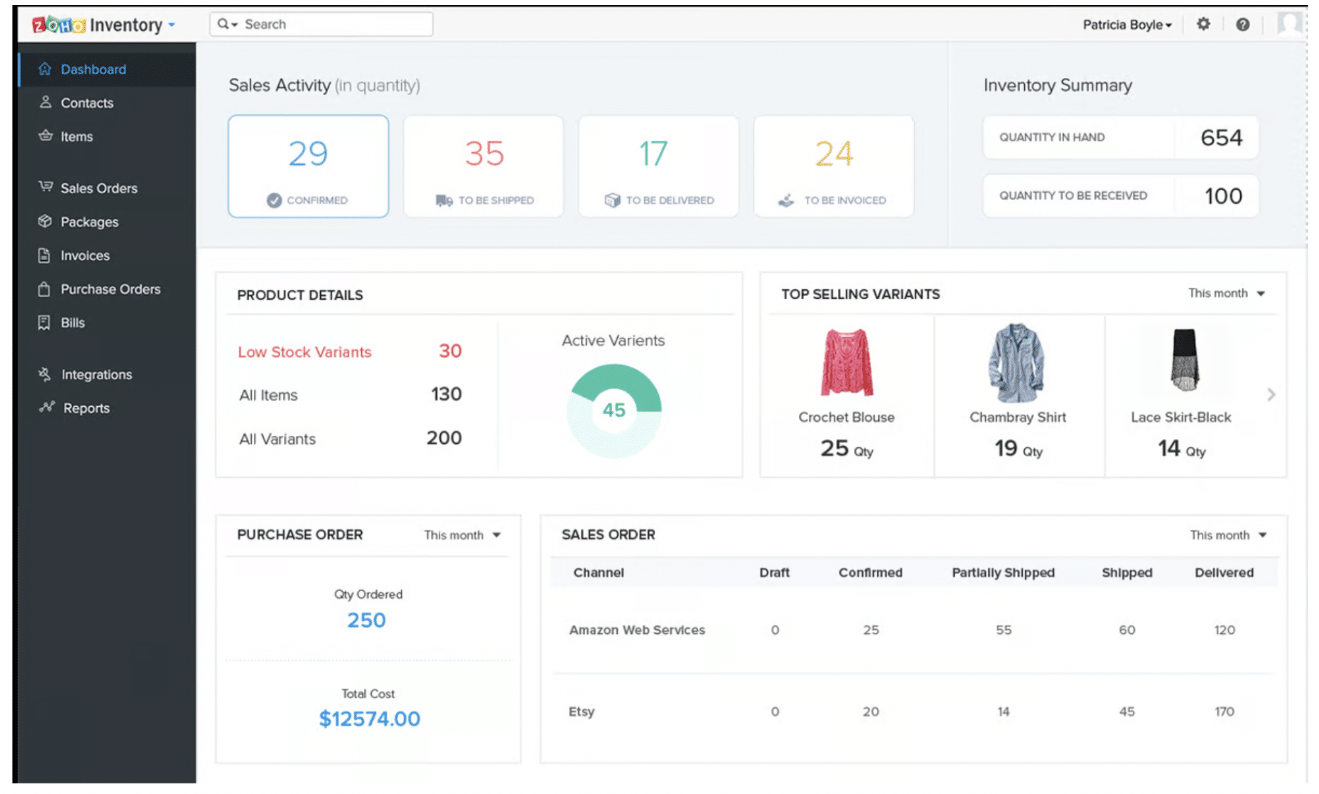 Inventory Management Software for Ecommerce: Zoho Inventory