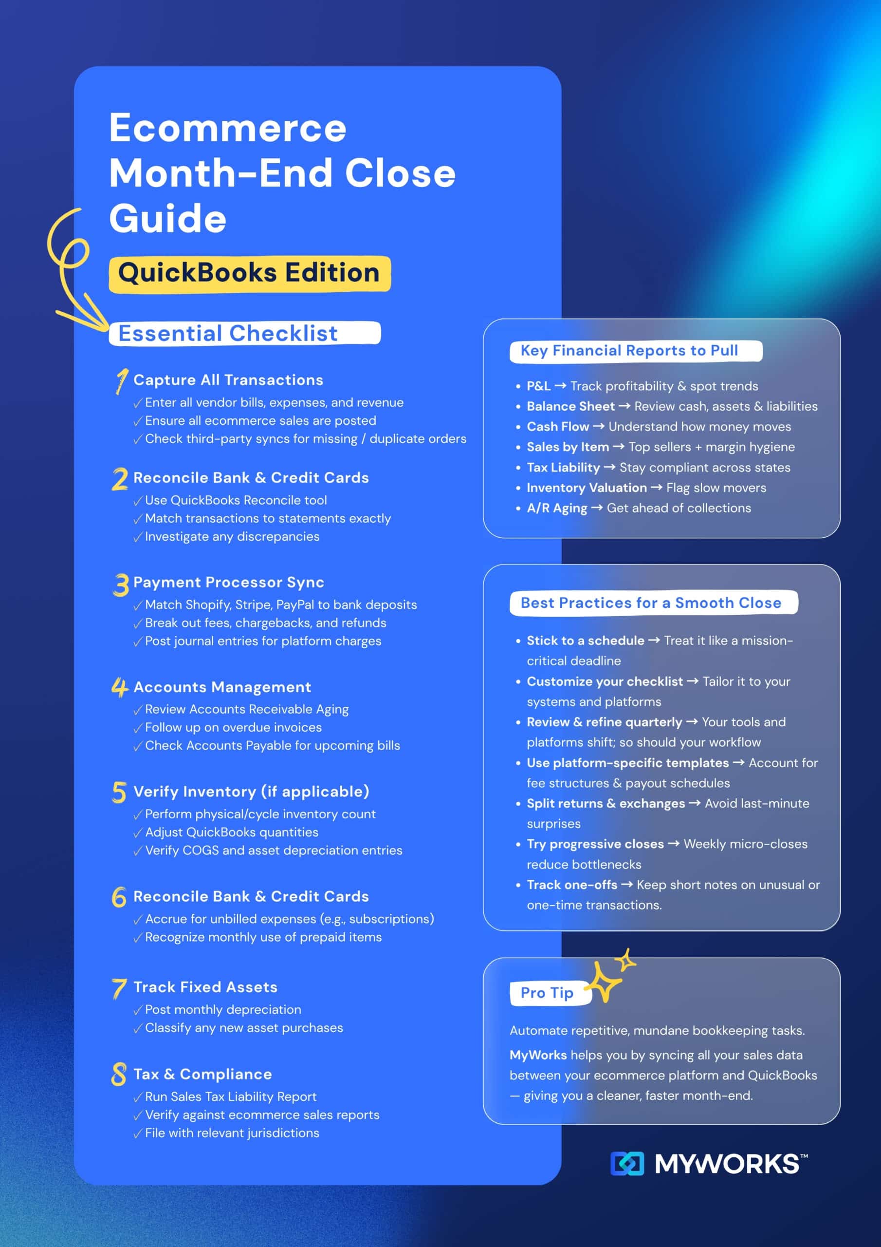How to close books in Quickbooks Online