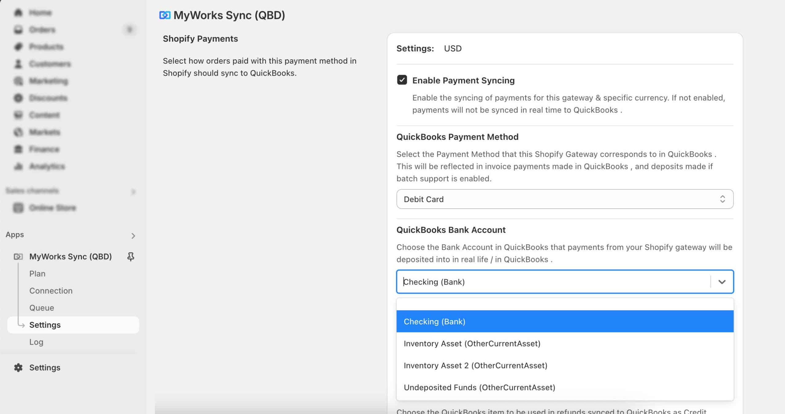 MyWorks Payment Setup
