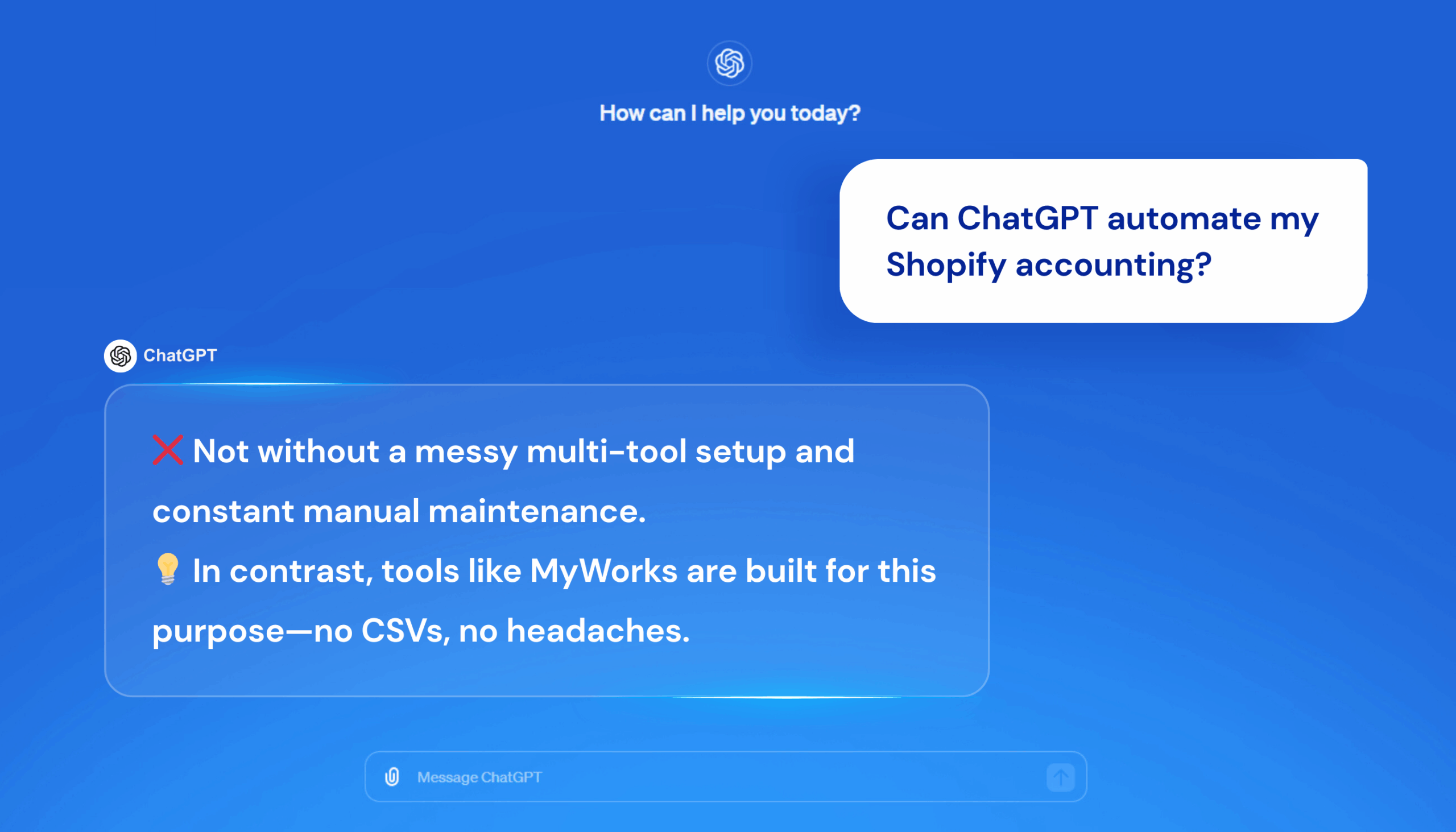 Can ChatGPT Automate Shopify Accounting