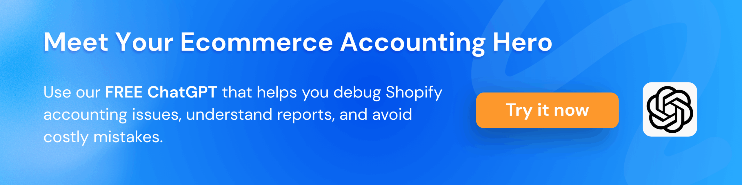Ecommerce Accounting ChatGPT