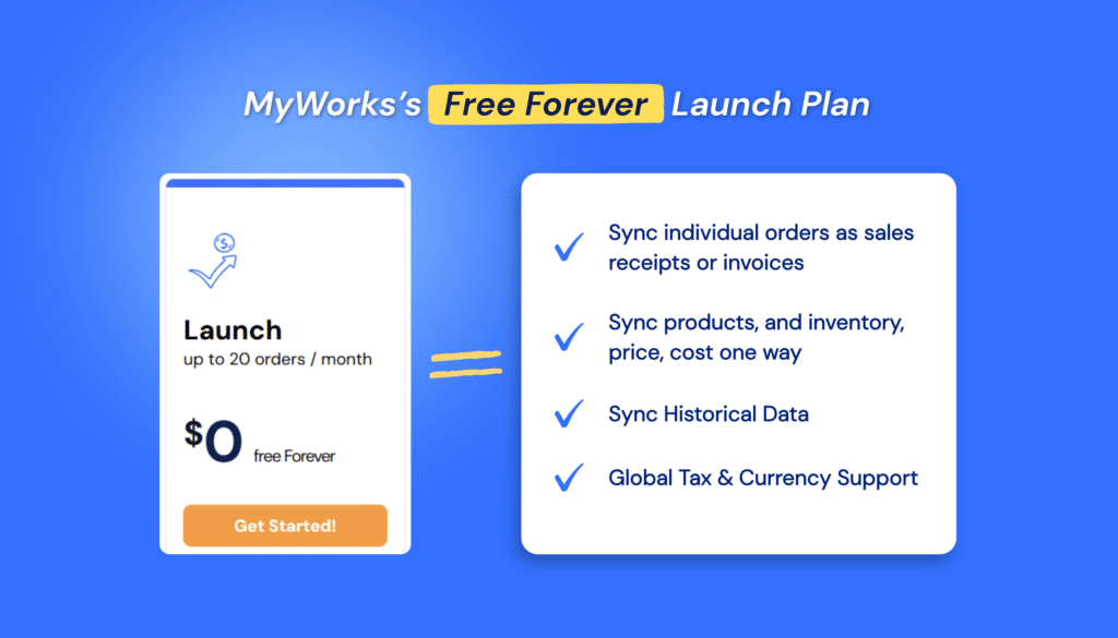 MyWorks Free Forever Launch Plan